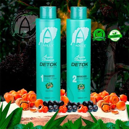 Kit Argila Branca Detok Profissional - 2 Passos